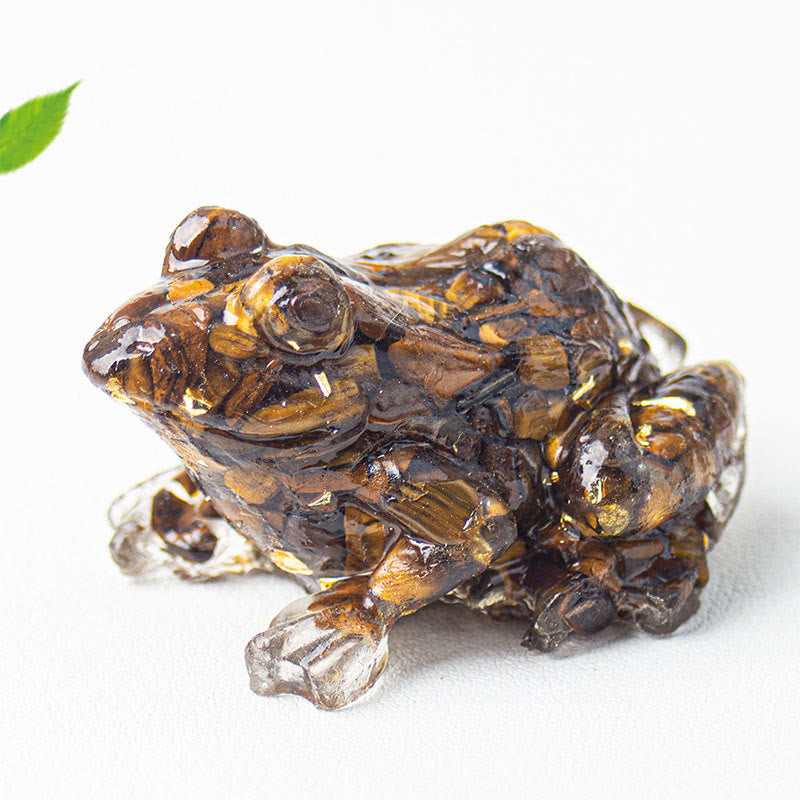 Nimara Ritual Crystal Drip Resin Small Frog Passion Decoration Statue