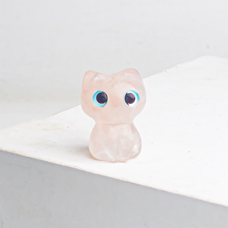 Nimara Ritual Crystal Drip Resin Small Cat Purification Decoration Statue