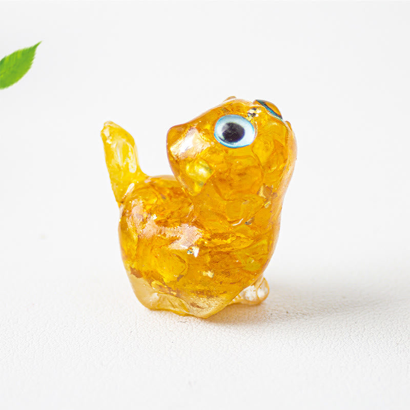 Nimara Ritual Crystal Drip Resin Small Cat Serenity Fulfilment Decoration Statue