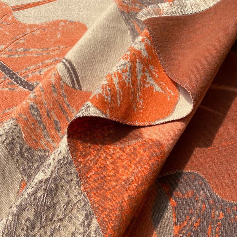 Nimara Ritual Winter Stork Birds Lotus Flowers Leaves Pattern Soft Scarf Shawl