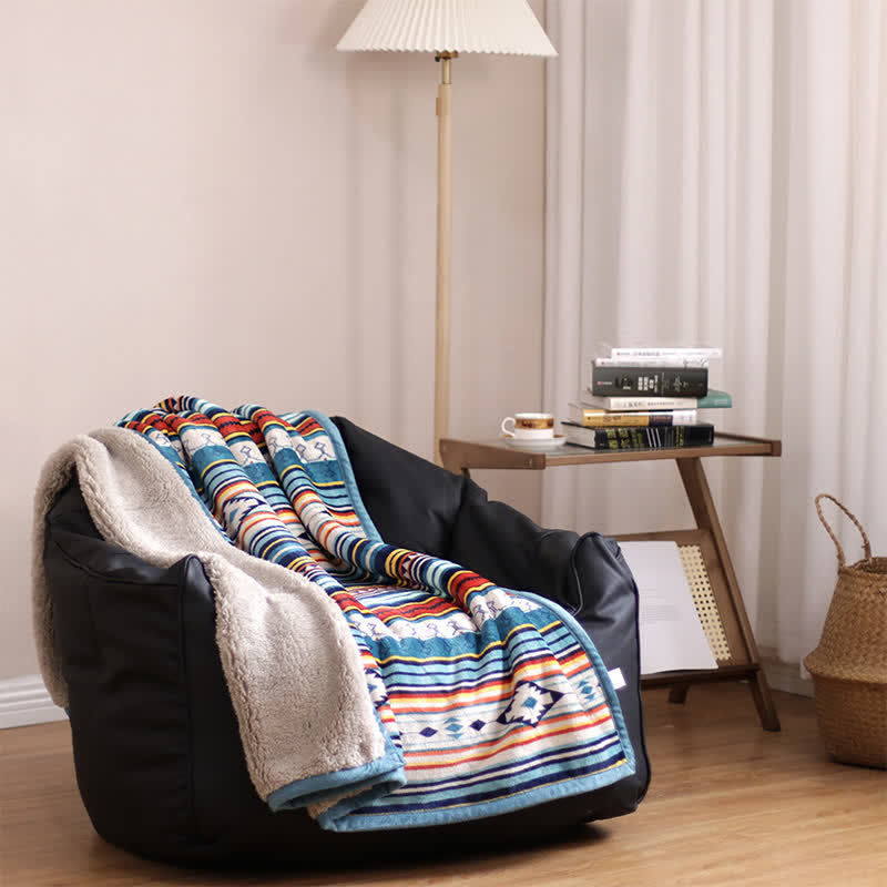 Nimara Ritual Geometric Warm Soft Bed Throw Blanket