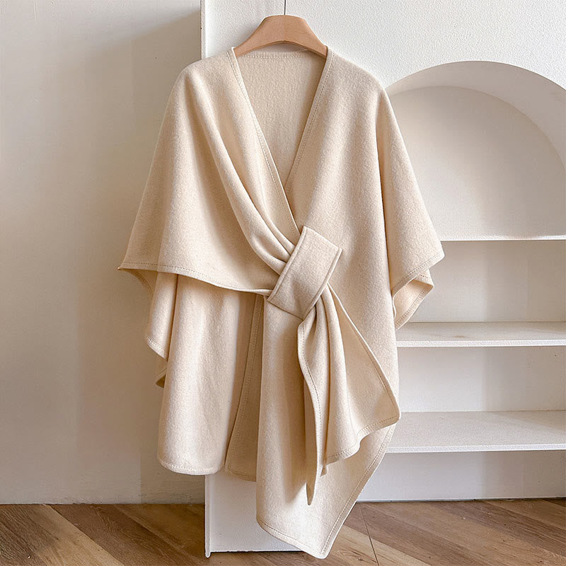 Nimara Ritual Winter Solid Color Warm Cozy Split Scarf Shawl