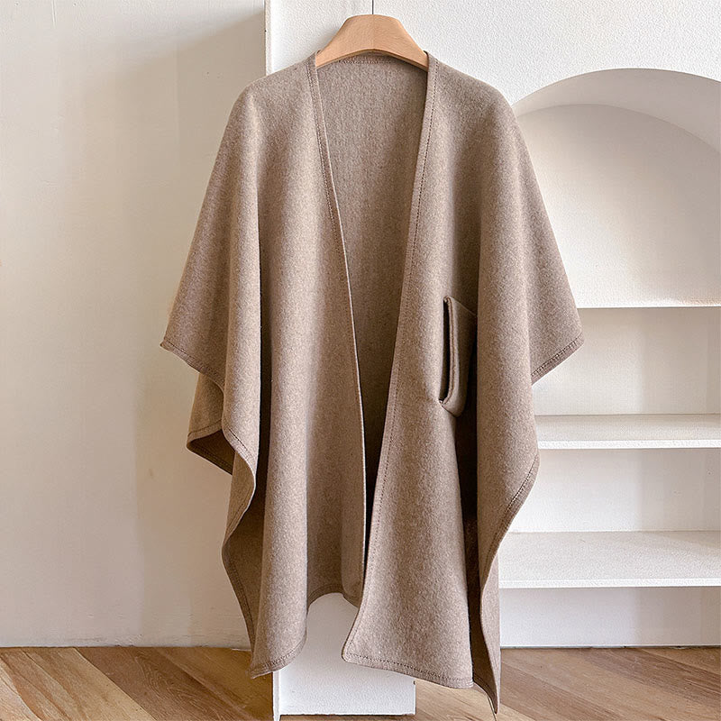 Nimara Ritual Winter Solid Color Warm Cozy Split Scarf Shawl