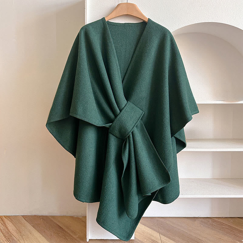 Nimara Ritual Winter Solid Color Warm Cozy Split Scarf Shawl