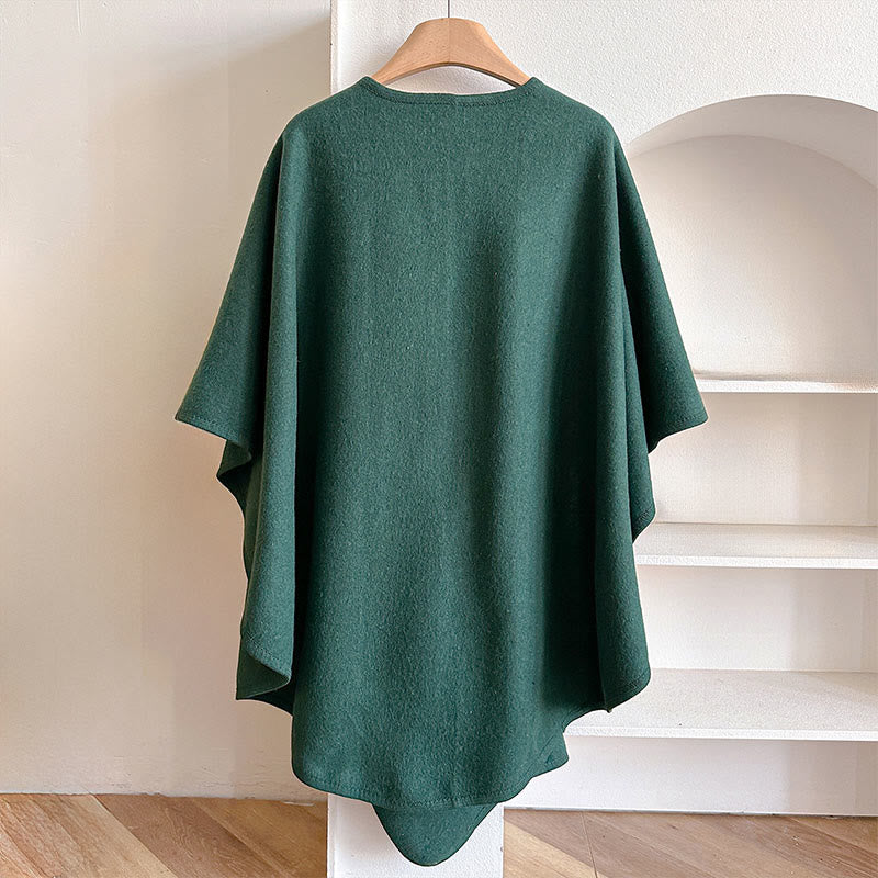 Nimara Ritual Winter Solid Color Warm Cozy Split Scarf Shawl