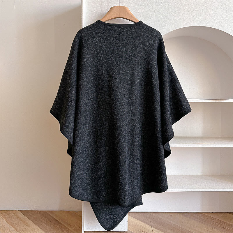 Nimara Ritual Winter Solid Color Warm Cozy Split Scarf Shawl