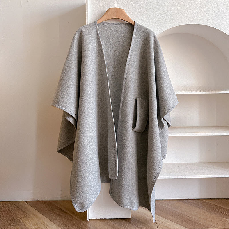 Nimara Ritual Winter Solid Color Warm Cozy Split Scarf Shawl
