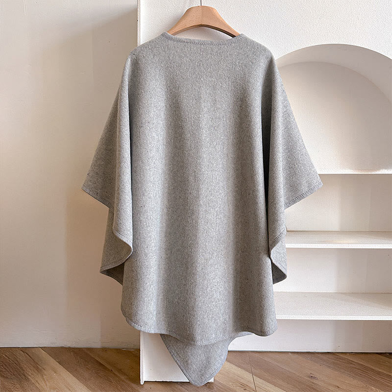 Nimara Ritual Winter Solid Color Warm Cozy Split Scarf Shawl