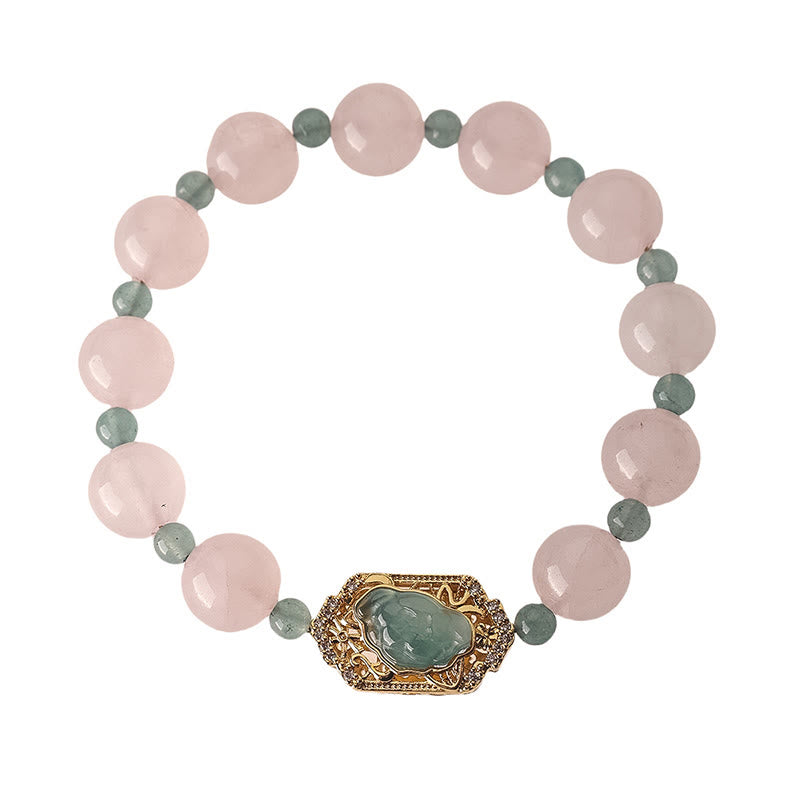 Nimara Ritual Rose Quartz Jade Caring Kindness Bracelet