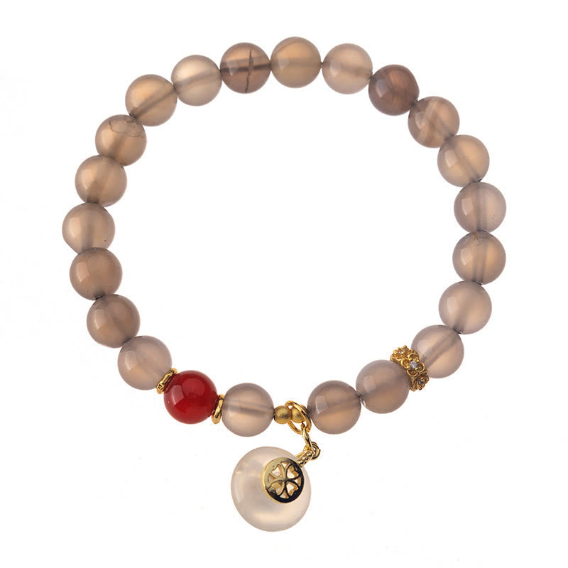 Nimara Ritual Gray Agate Red Agate Chalcedony Balance Bracelet