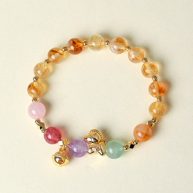 Nimara Ritual Year Of The Horse Citrine Amethyst Various Crystals Protection Bracelet