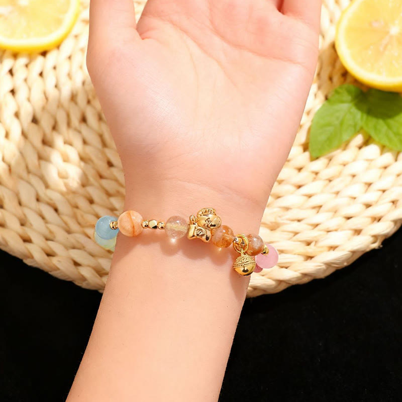 Nimara Ritual Year Of The Horse Citrine Amethyst Various Crystals Protection Bracelet