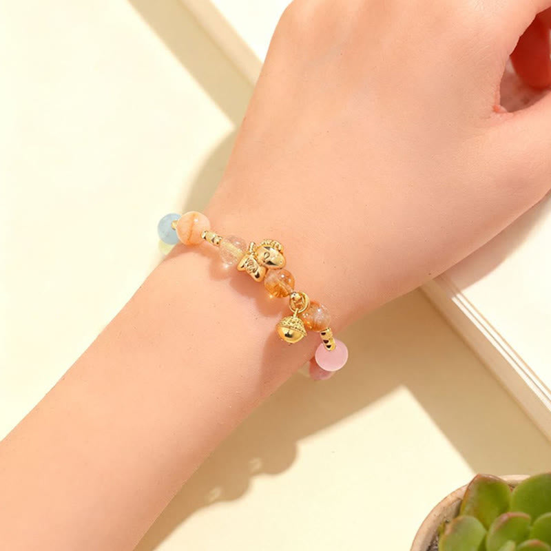 Nimara Ritual Year Of The Horse Citrine Amethyst Various Crystals Protection Bracelet
