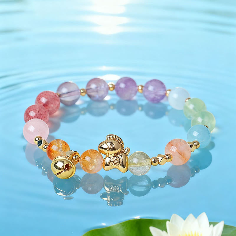 Nimara Ritual Year Of The Horse Citrine Amethyst Various Crystals Protection Bracelet