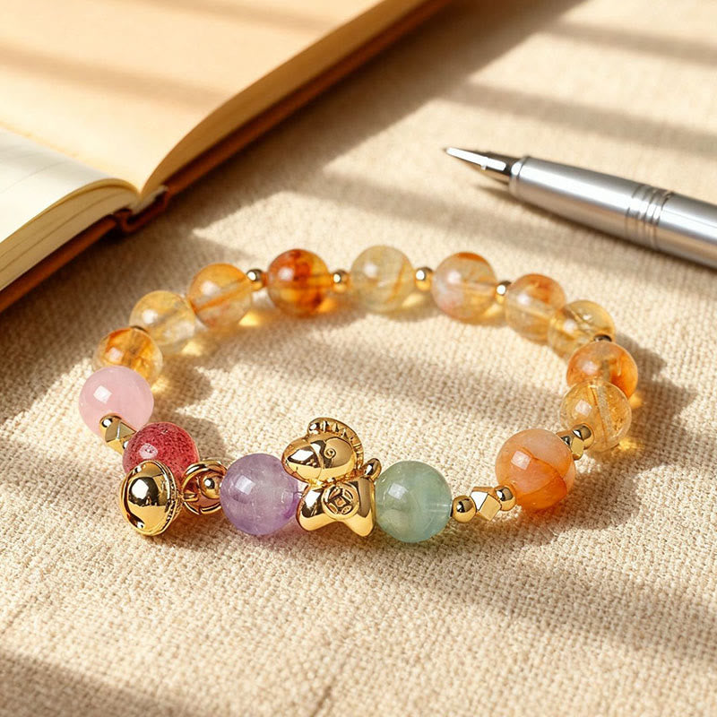 Nimara Ritual Year Of The Horse Citrine Amethyst Various Crystals Protection Bracelet