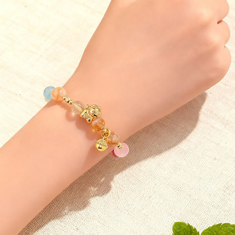 Nimara Ritual Year Of The Horse Citrine Amethyst Various Crystals Protection Bracelet