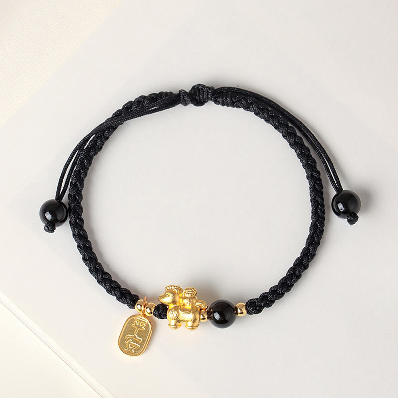 Nimara Ritual 999 Sterling Silver Year Of The Horse Peaceful And Rich Success String Bracelet