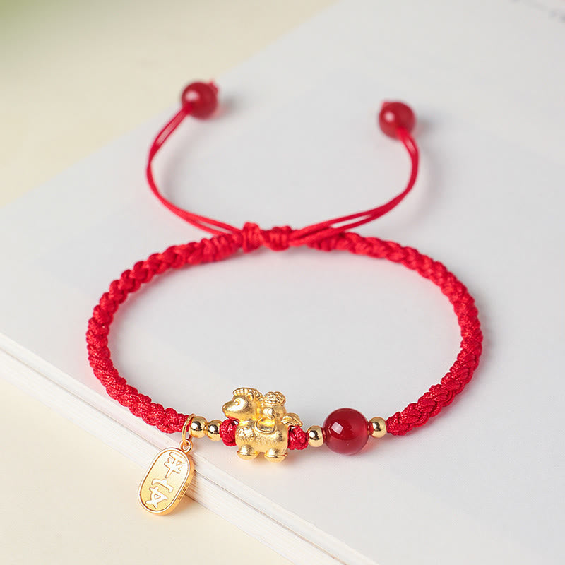 Nimara Ritual 999 Sterling Silver Year Of The Horse Peaceful And Rich Success String Bracelet