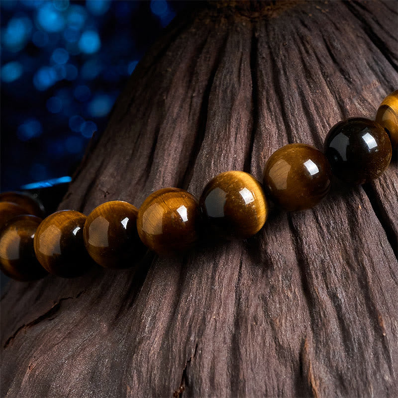 Nimara Ritual Natural Black Tourmaline Tiger Eye Positive Bracelet