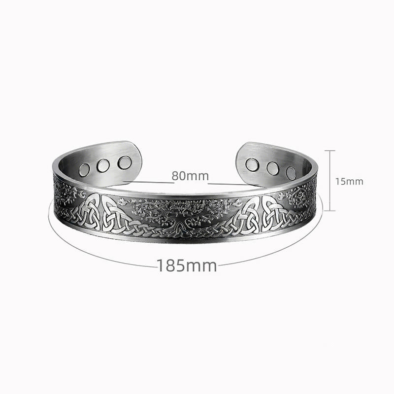 Nimara Ritual The Tree Of Life Copper Open Balance Luck Cuff Bracelet Bangle