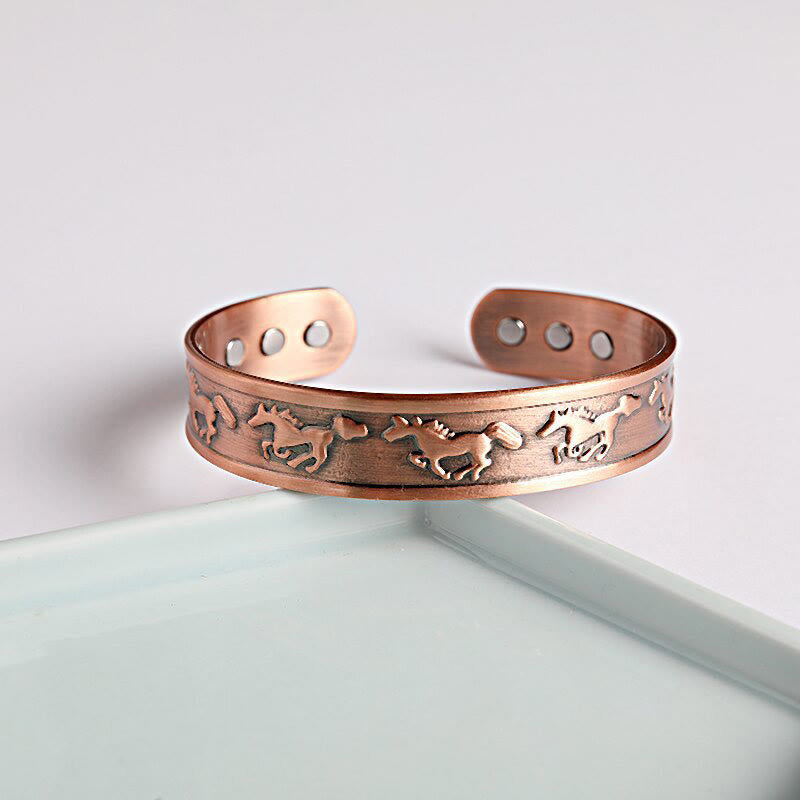 Nimara Ritual Year Of The Horse Copper Open Self Care Cuff Bracelet Bangle