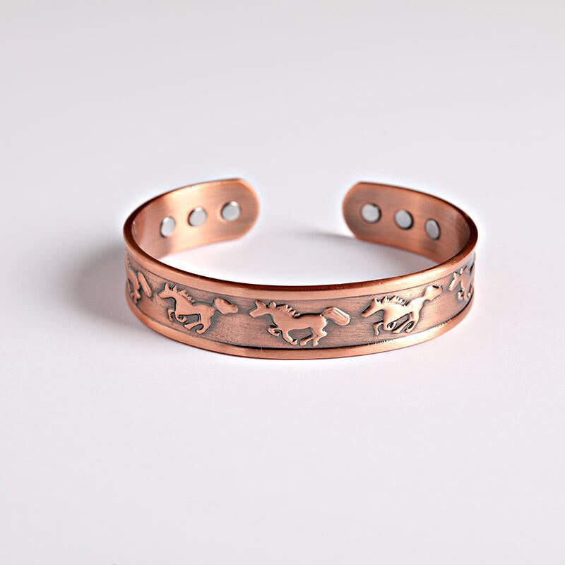 Nimara Ritual Year Of The Horse Copper Open Self Care Cuff Bracelet Bangle