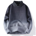 Nimara Ritual Winter Stand Collar Gradient Color Design Warm Men's Long Sleeve Knitted Sweater