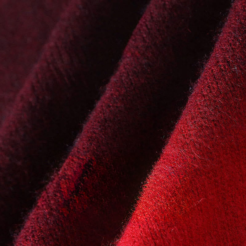 Nimara Ritual Winter Stand Collar Gradient Color Design Warm Men's Long Sleeve Knitted Sweater