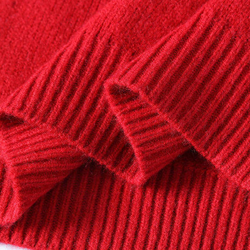 Nimara Ritual Winter Stand Collar Gradient Color Design Warm Men's Long Sleeve Knitted Sweater