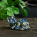 Nimara Ritual Crystal Chip Epoxy Resin Small Cat Positive Decoration