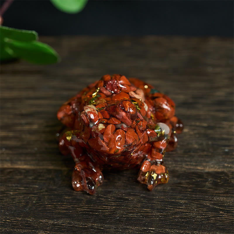 Nimara Ritual Crystal Drip Resin Small Frog Passion Decoration Statue