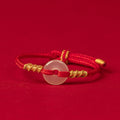 Nimara Ritual White Chalcedony Peace Buckle Connection Rope Knot Bracelet