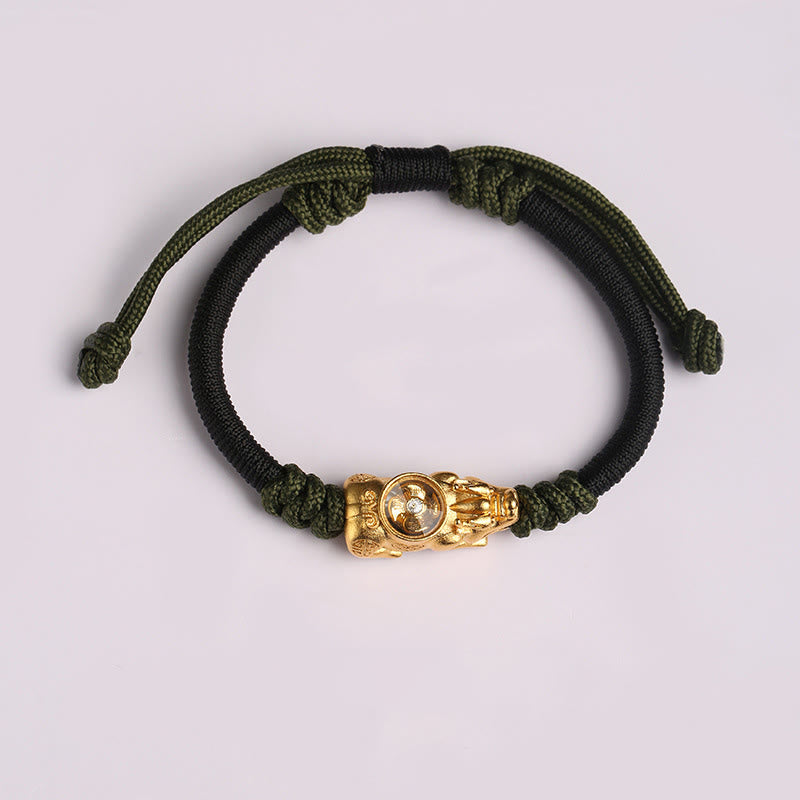 Nimara Ritual Pi Xiu Wealth Luck Hand-woven Rope Bracelet
