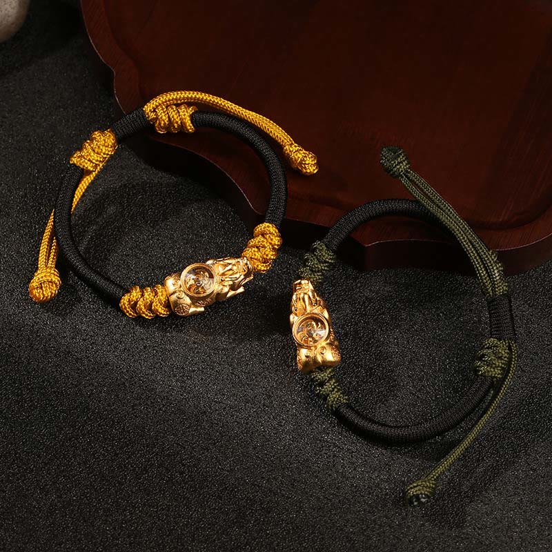 Nimara Ritual Pi Xiu Wealth Luck Hand-woven Rope Bracelet