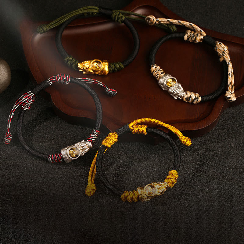 Nimara Ritual Pi Xiu Wealth Luck Hand-woven Rope Bracelet