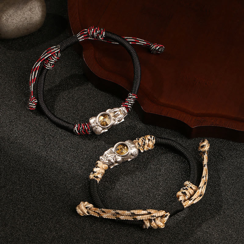 Nimara Ritual Pi Xiu Wealth Luck Hand-woven Rope Bracelet