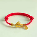 Nimara Ritual Year Of The Horse Red String Black String Lucky Fortune Charm Braided Connection Bracelet