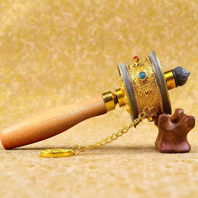 Nimara Ritual Tibetan Lucky Prayer Wheel Decoration