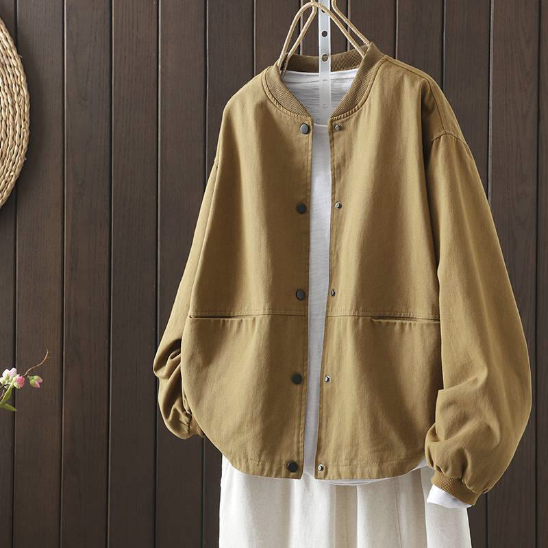Nimara Ritual Fall Button Down Women's Long Sleeve Outerwear Jacket With Pockets