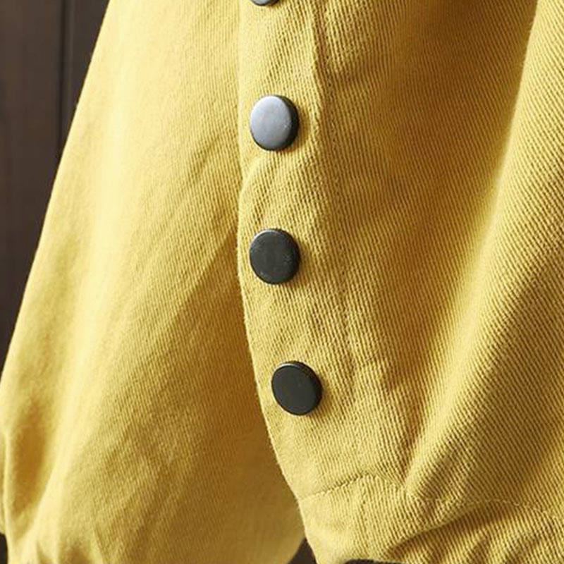 Nimara Ritual Fall Button Down Women's Long Sleeve Outerwear Jacket With Pockets