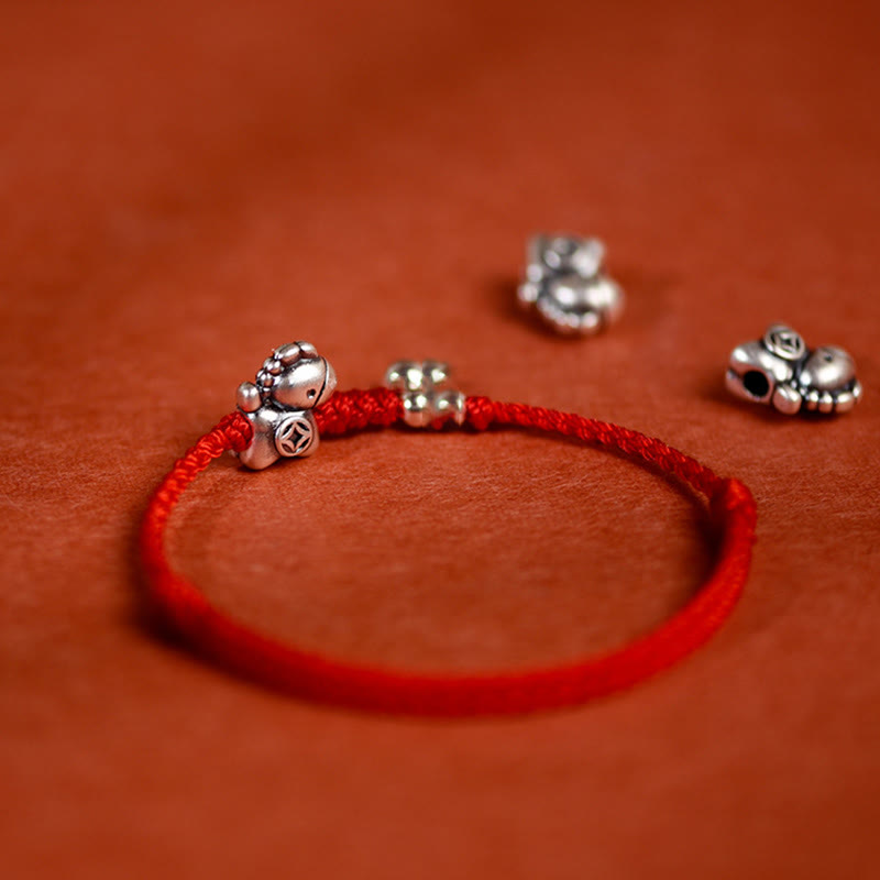 Nimara Ritual 999 Sterling Silver Year Of The Horse 925 Sterling Silver Bell String Luck Child Adult Bracelet Anklet