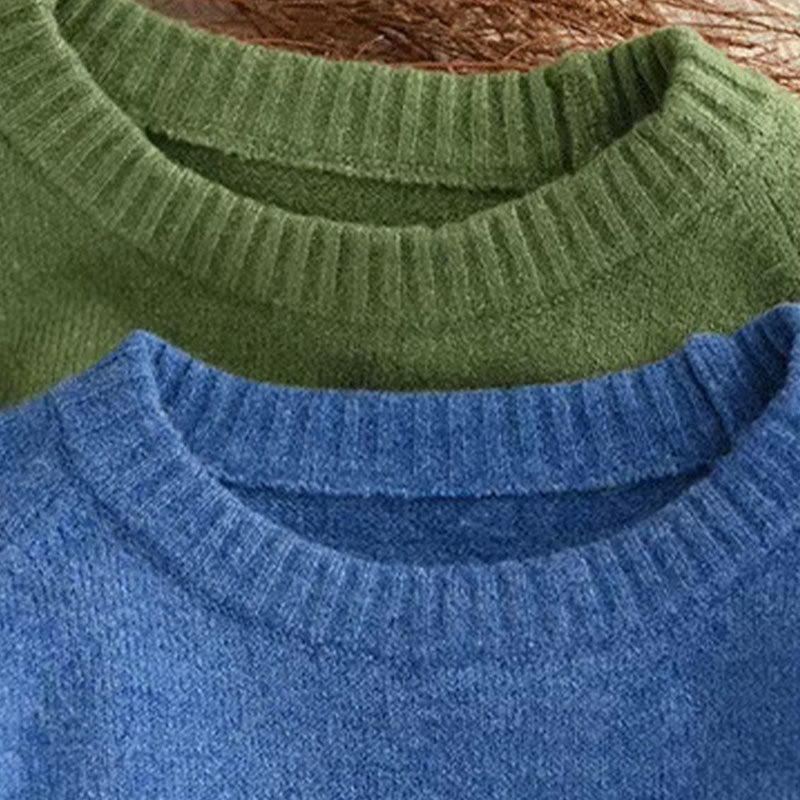 Nimara Ritual Winter Crew Neck Warm Long Sleeve Women's Cotton Knitted Sweater