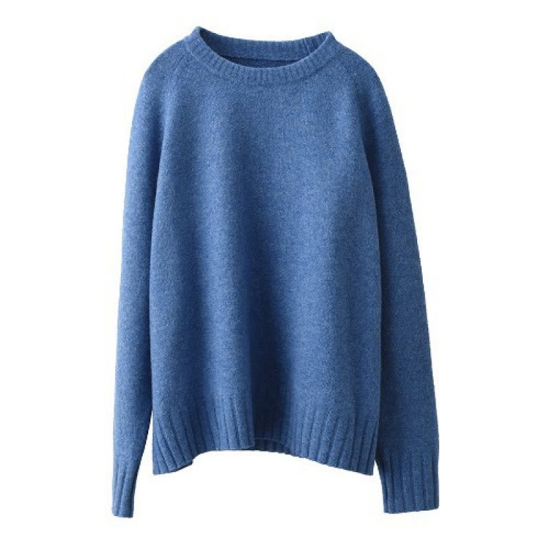 Nimara Ritual Winter Crew Neck Warm Long Sleeve Women's Cotton Knitted Sweater