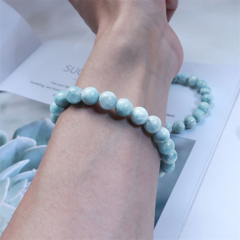 Nimara Ritual Natural Larimar Wisdom Confidence Bracelet
