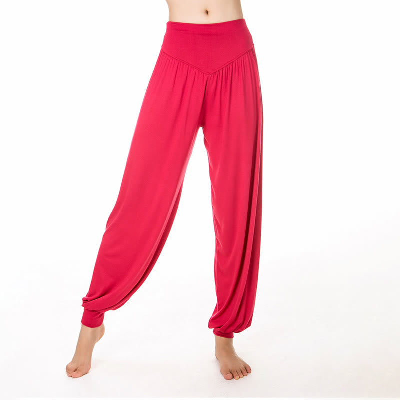 Nimara Ritual Plain Color Loose Modal Yoga Dance Harem Pants