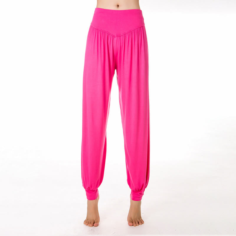 Nimara Ritual Plain Color Loose Modal Yoga Dance Harem Pants
