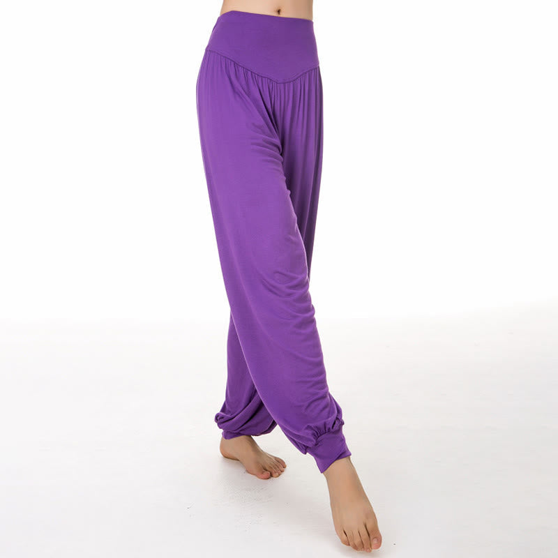 Nimara Ritual Plain Color Loose Modal Yoga Dance Harem Pants