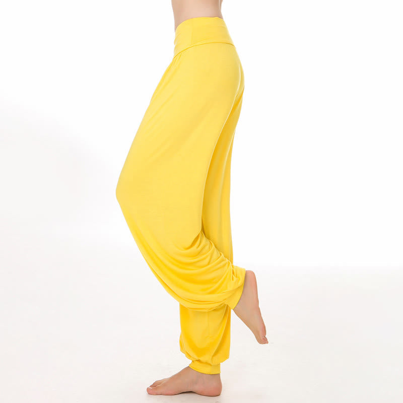 Nimara Ritual Plain Color Loose Modal Yoga Dance Harem Pants