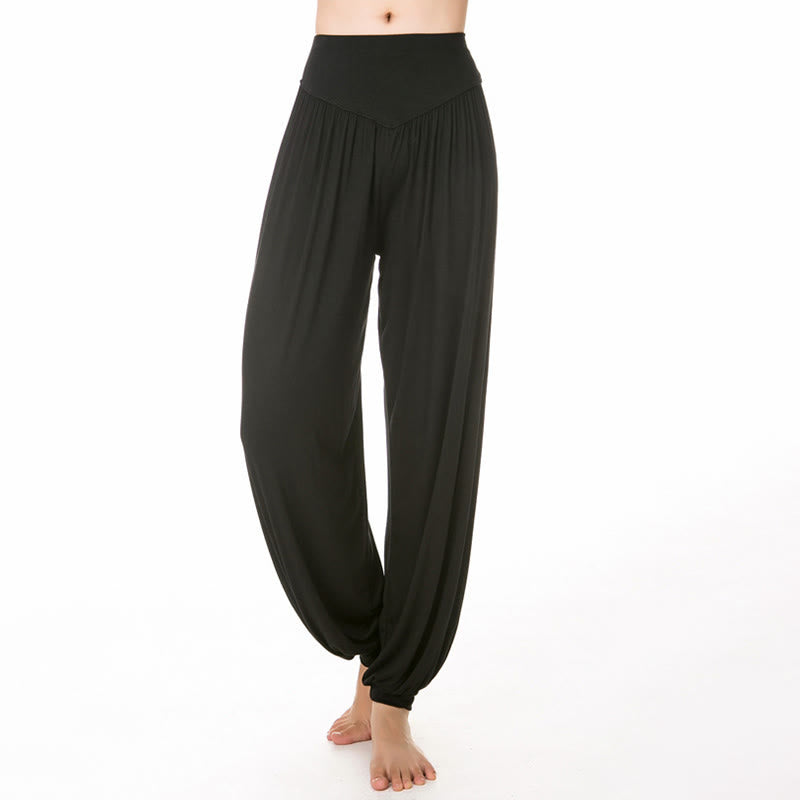 Nimara Ritual Plain Color Loose Modal Yoga Dance Harem Pants