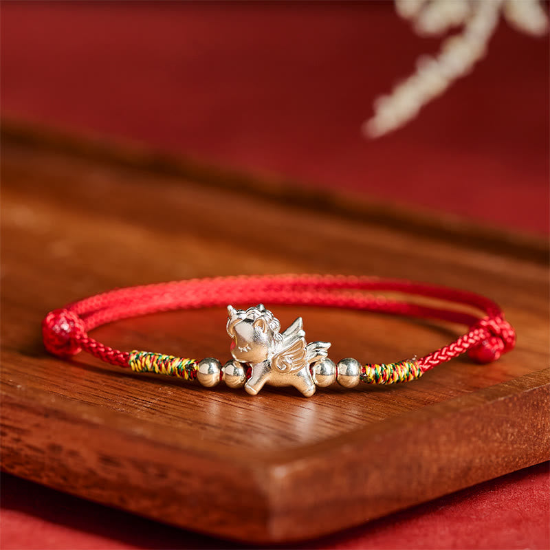 Nimara Ritual 925 Sterling Silver Year Of The Horse Prosperity String Bracelet
